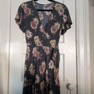Alya Wrap Floral Dress - M